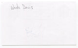 Wade Davis Signed 3x5 Index Card Autographed MLB Baseball Tampa Bay Rays