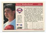 1994 Score Terry Mulholland Signed Card Baseball MLB Autographed AUTO #378
