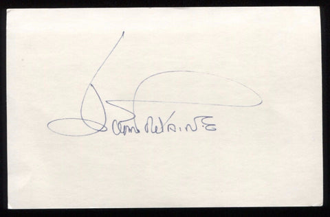 Joan Fontaine Signed Vintage Index Card  Postcard Autographed Photo 
