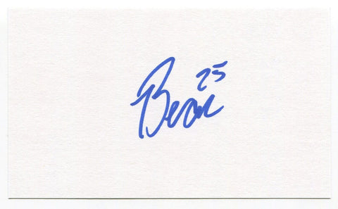 Bear Butler Signed 3x5 Index Card Autographed Basketball Harlem Globetrotters