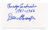 Don Stonesifer Signed 3x5 Index Card Autographed NFL Football Chicago Cardinals