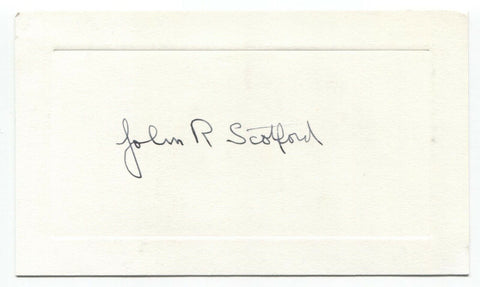 John R. Scotford Signed Card Autographed Signature Clergyman Author