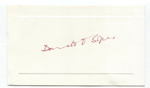 Donald Soper Signed Card Autographed Signature Minister Religious Leader
