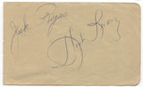 Morey Amsterdam and Jack Regas Herb Lurie Album Page Autographed Signature 