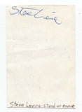 Steve Levine Signed 3x5 Index Card Autographed Signature Comedian Comic Actor