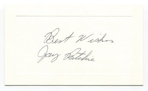 Jay Ritchie Signed Card Autograph Baseball MLB Roger Harris Collection