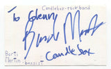 Bardi Martin Signed 3x5 Index Card Autographed Signature Candlebox