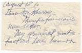 George Gooch Signed Note Letter Autographed Signature Politician Author