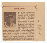 Augie Galan And Randy Hundley Signed Cut Autographed MLB Baseball