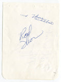 Rod Thorn and Marvis Frazier Signed Album Page Basketball HOF And Boxer