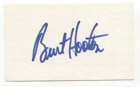 Burt Hooton Signed 3x5 Index Card Baseball Autographed Signature