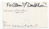 Dan Wilson Signed 3x5 Index Card Autographed Signature Semisonic Lead Singer