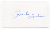 Frank Quilici Signed 3x5 Index Card Autographed MLB Baseball Minnesota Twins