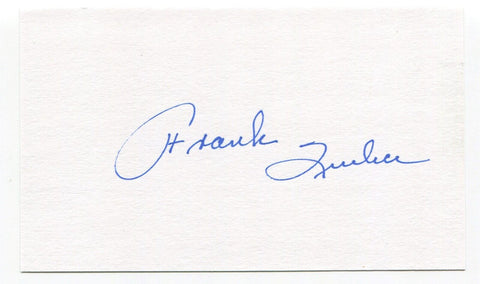 Frank Quilici Signed 3x5 Index Card Autographed MLB Baseball Minnesota Twins