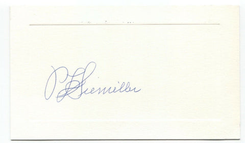 Paul Leroy Siemiller Signed Card Autographed Signature Labor Union President