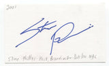 Stone Phillips Signed 3x5 Index Card Autographed Signature Dateline