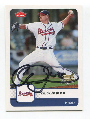 2006 Upper Deck Chuck James Signed Card Baseball Autograph MLB AUTO #67