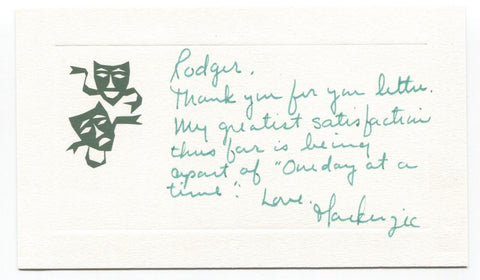 Mackenzie Phillips Signed Card Autographed Signature American Graffiti 