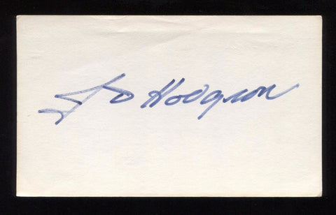 James Day Hodgson Signed 3x5 Index Card Autographed Signature Secretary