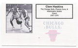 Clem Haskins Signed 3x5 Index Card Autographed NBA Basketball Western Kentucky