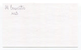 Albert "Al" Brancato Signed 3x5 Index Card Autographed Philadelphia Athletics