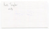 Russell Snyder Signed 3x5 Index Card Autographed MLB Kansas City Athletics