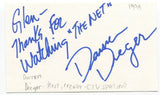 Darren Dreger Signed 3x5 Index Card Autographed Canadian Sports Reporter