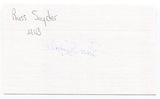 Russell Snyder Signed 3x5 Index Card Autographed MLB Kansas City Athletics