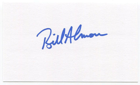 Bill Almon Signed 3x5 Index Card Autographed Signature San Diego Padres MLB 