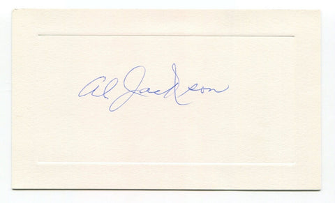 Al Jackson Signed Card Autographed Baseball MLB Roger Harris Collection