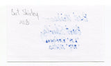 Bart Shirley Signed 3x5 Index Card Autographed MLB Baseball Los Angeles Dodgers