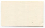 Bill Kelso Signed 3x5 Index Card Autograph MLB Baseball Roger Harris Collection