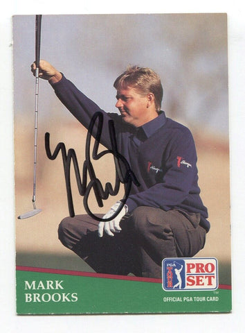 1991 Pro Set PGA Golf Mark Brooks Signed Card Autographed Signature #11