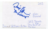 Derrick Williams Signed 3x5 Index Card Autographed Actor Homeland Blue Bloods