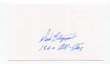 Dick Stigman Signed 3x5 Index Card Autographed Baseball Cleveland Indians