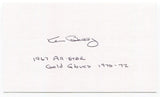 Ken Berry Signed 3x5 Index Card Autographed All-Star, 2x Gold Glove Award