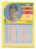 1991 Fleer Chuck Cary Signed Card Baseball RC Autograph AUTO #659