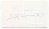 Fernando Trueba Signed 3x5 Index Card Autographed Signature Director