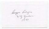 Rugger Ardizoia Signed 3x5 Index Card Autographed Signature New York Yankees 