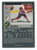 1993 Classic Pro Prospects Ken Klee Signed Card Hockey Autograph AUTO #82