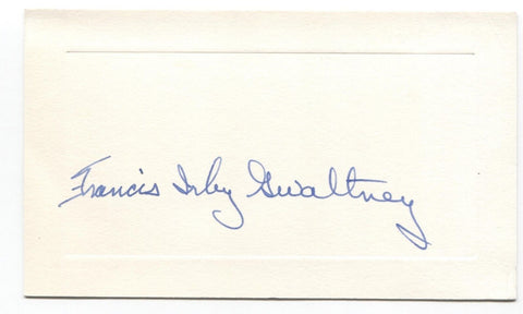 Francis Irby Gwaltney Signed Card Autographed Signature Arkansas Author