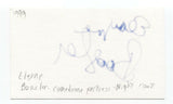 Elayne Booser Signed 3x5 Index Card Autograph Signature Actress Comedian