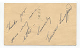 Frances Langford Signed Government Post Card Autographed Actress