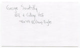 George Savitsky Signed 3x5 Index Card Autographed NFL Football College HOF