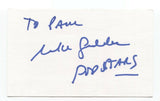Michael Geddes Signed 3x5 Index Card Autographed Signature Creator Producer