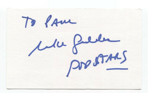 Michael Geddes Signed 3x5 Index Card Autographed Signature Creator Producer
