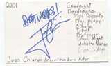 Juan Chioran Signed 3x5 Index Card Autographed Signature Voice Actor