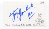 Steve Blanchard Signed 3x5 Index Card Autographed Actor Law And Order Ed