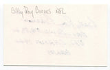 Billy Ray Barnes Signed 3x5 Index Card Autographed Signature Philadelphia Eagles