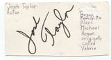 Josh Taylor Signed 3x5 Index Card Autographed Signature Actress 90210